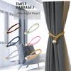 Creative Night Pearl Punch-Free Curtain Tiebacks - Simple Rope Buckle Accessories
