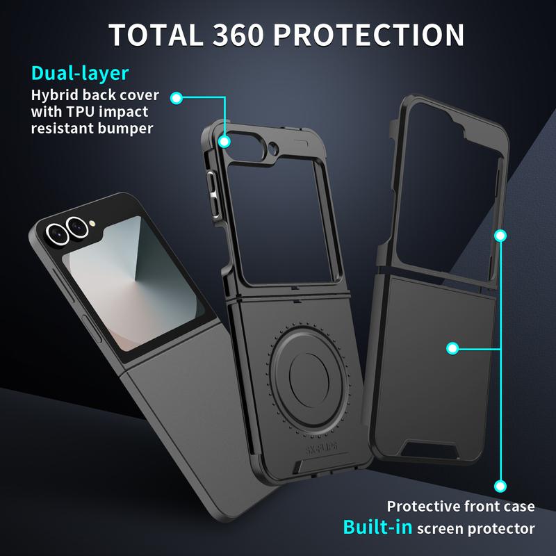 Luxury Original Official Slim Matte Protection Phone Case Samsung Galaxy Z Flip 7 6 5 4 For Wireless Charging Shockproof Cover