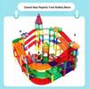 Colorful Magnetic Tiles and Car Race Track Set for Kids
