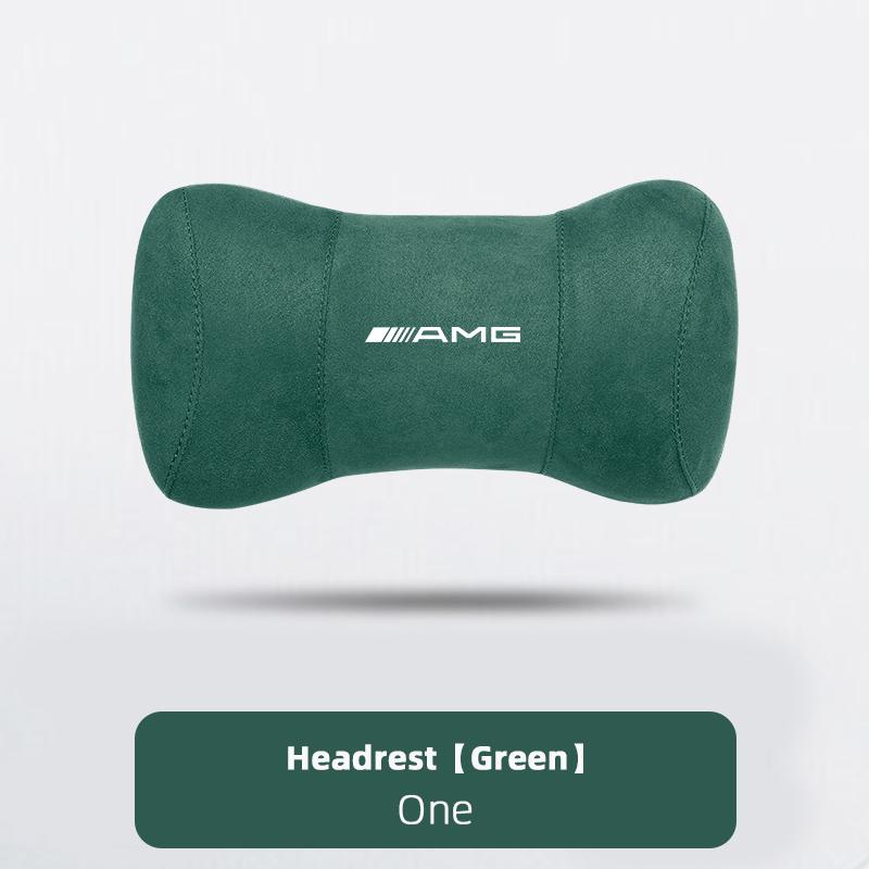Car Seat Safety Headrest Pad Auto Emblem Neck Pillow For Mercedes Benz AMG W203 W206 W220 W205 W211 W212 W201 W168 W169 W167 GLC