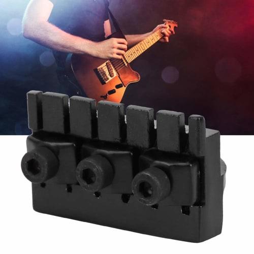 Alomejor Professional Headless Guitar Locking Nut 6-String Adapter Zinc Alloy