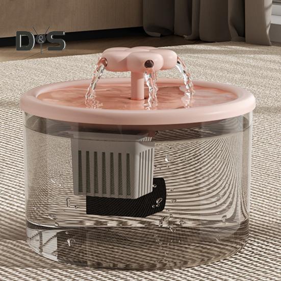 1,5 л фонтанчик для кошек автоматический питьевой фонтанчик для домашних животных тихий диспенсер для воды для домашних животных с прозрачным резервуаром для домашних кошек и собак