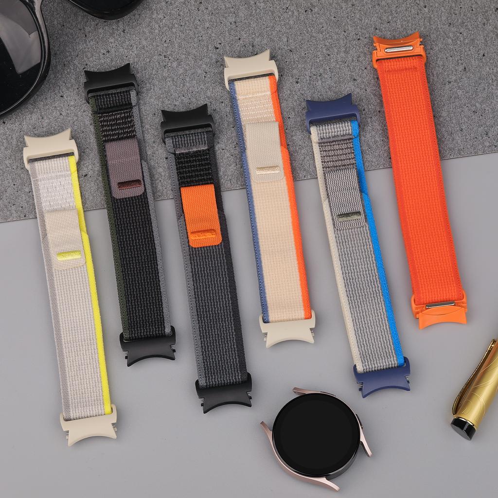 Ремешок для Samsung Galaxy watch 7 FE 6 5 Pro 4 classic 44мм 40мм на запястье Без зазоров Нейлоновый Trail ремешок браслет Galaxy watch 7 Ремешок
