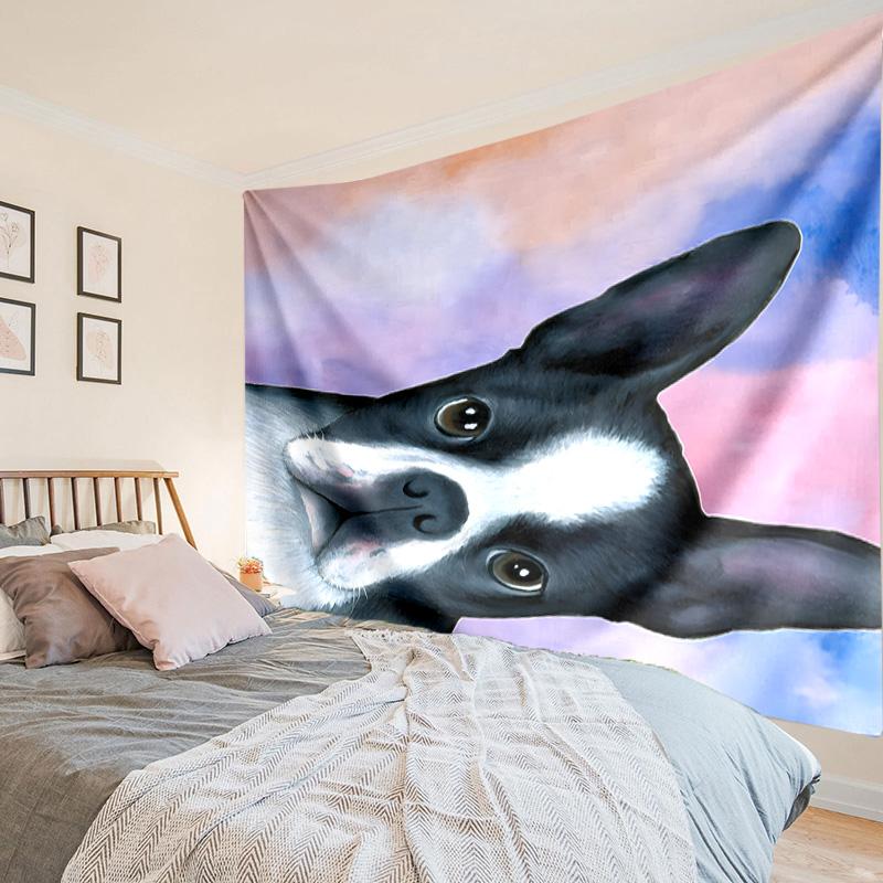 French Bulldog Tapestry, Unique Design Tapestry, Wall Decor for Bedroom,Livingroom, Playroom,Heartwarming Fan Holiday Gifts