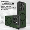 Матовый Прозрачный Ударопрочный Магнитный Чехол для Motorola Signature Edge 70 60 Stylus Pro 50 Fusion Ultra 40 Neo Беспроводная Зарядка Обложка