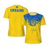 Мужская футбольная футболка с принтом украинского флага