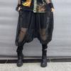 Женский уличный стиль Джинсовый пэчворк Кардиган с капюшоном для защиты от солнца Укороченные брюки Комплект