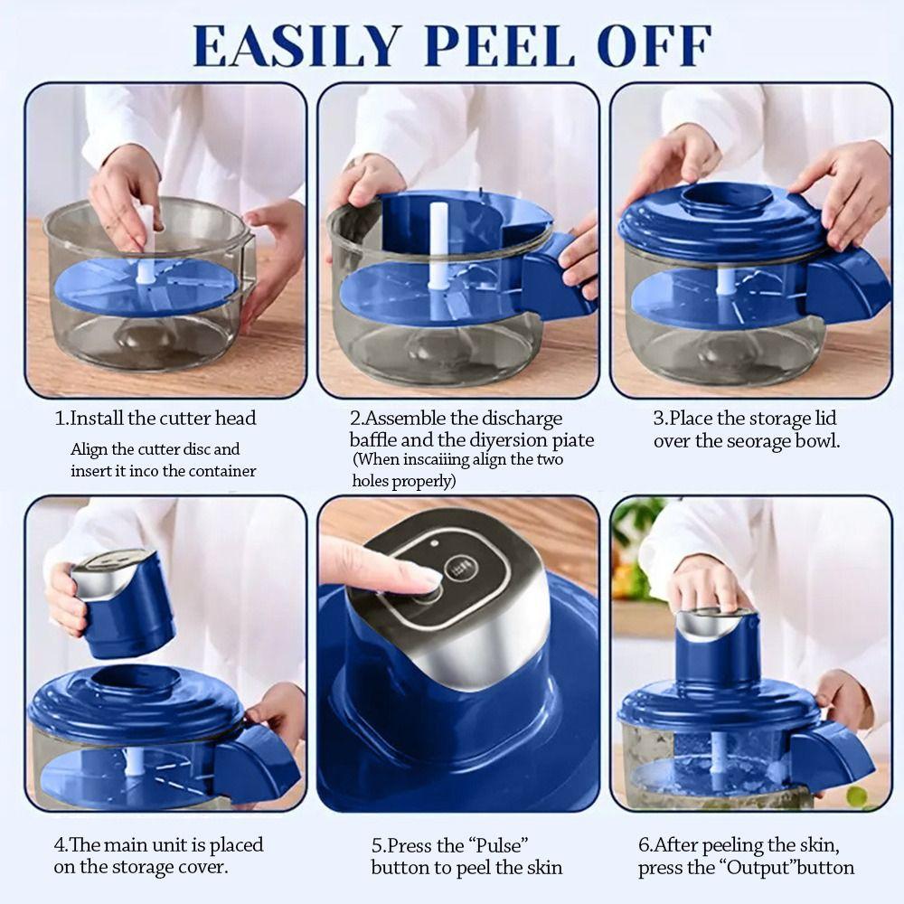 Wireless Automatic Fruit Peeler Machine Skin Remover for Berries Fruits Fruit Peeler Tool