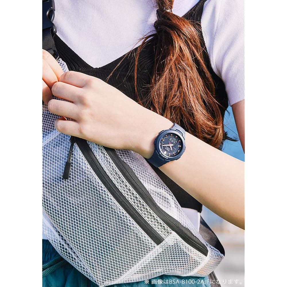 Спортивные часы Casio Baby-G BSA-B100-1AJF с Bluetooth и шагомером для женщин, черные