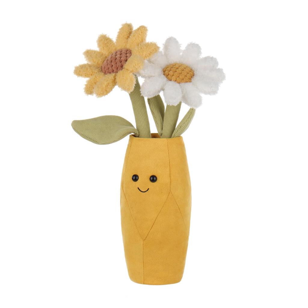 Apricot Lamb Daisy Vase Plush Soft and Cute Stuffed Animal for Babies and Plush Daisy Vase 35cm Children's Animal, Boys,
