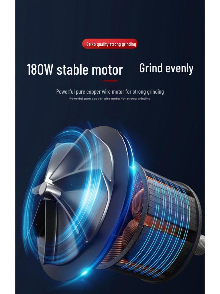 Electric Coffee Bean and Powder Grinder for Household Drip Brewing