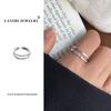 Lanzhi Snowflake 925 Sterling Silver Ring - Simple, Versatile, Korean-Inspired, Non-Fading Jewelry for Women