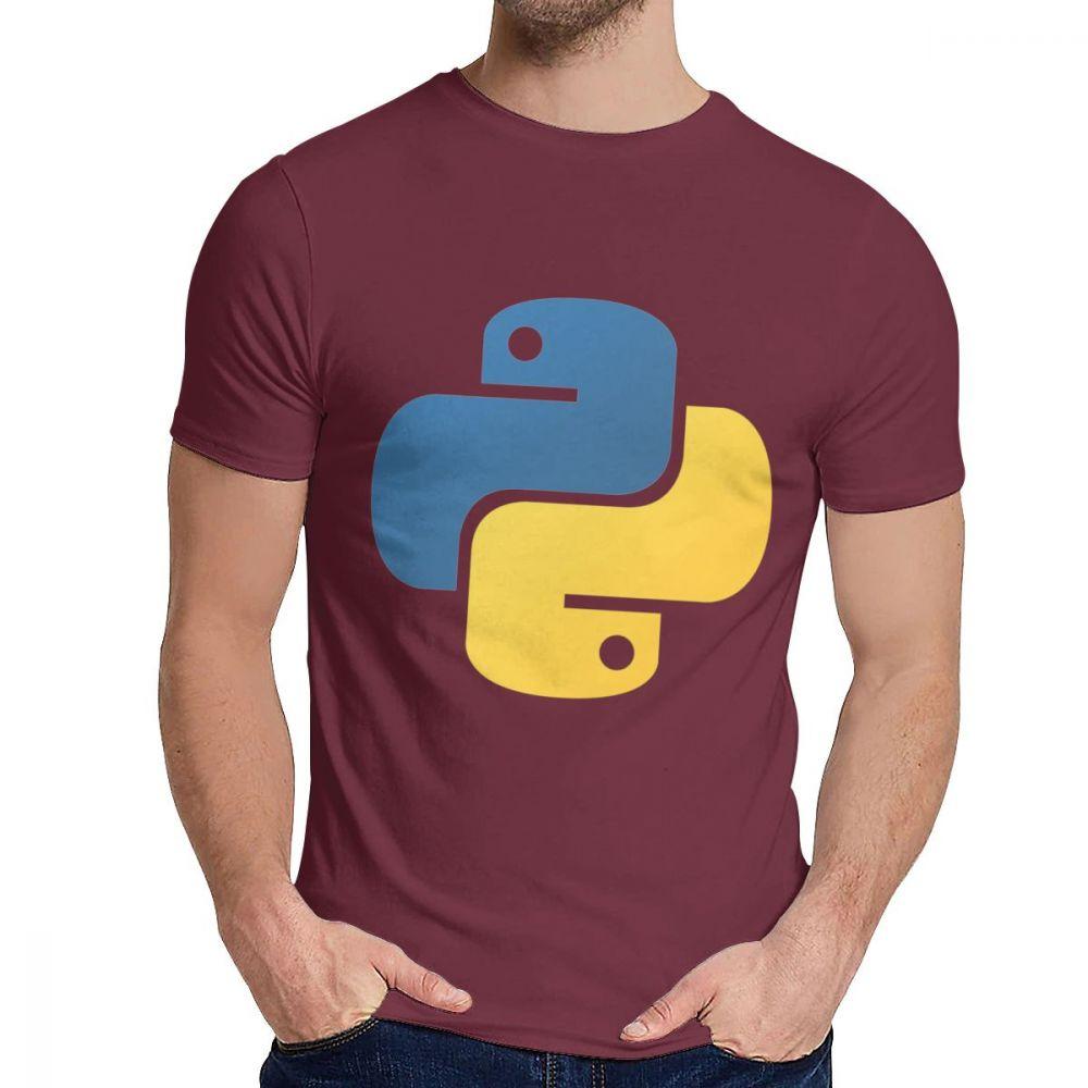 Графическая футболка с Python для мужчин, на заказ, отличная футболка, с круглым вырезом