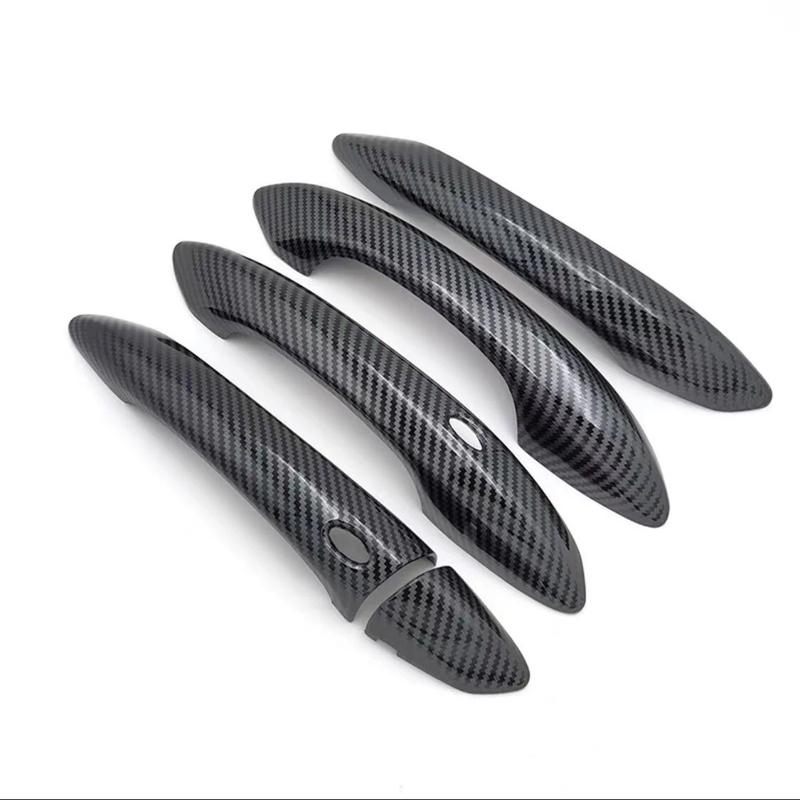 For Hyundai Santa Cruz LHD 2024 2025 ABS Chrome Glossy Black Door Handle Cover Trim Sticker Car Styling Accessories