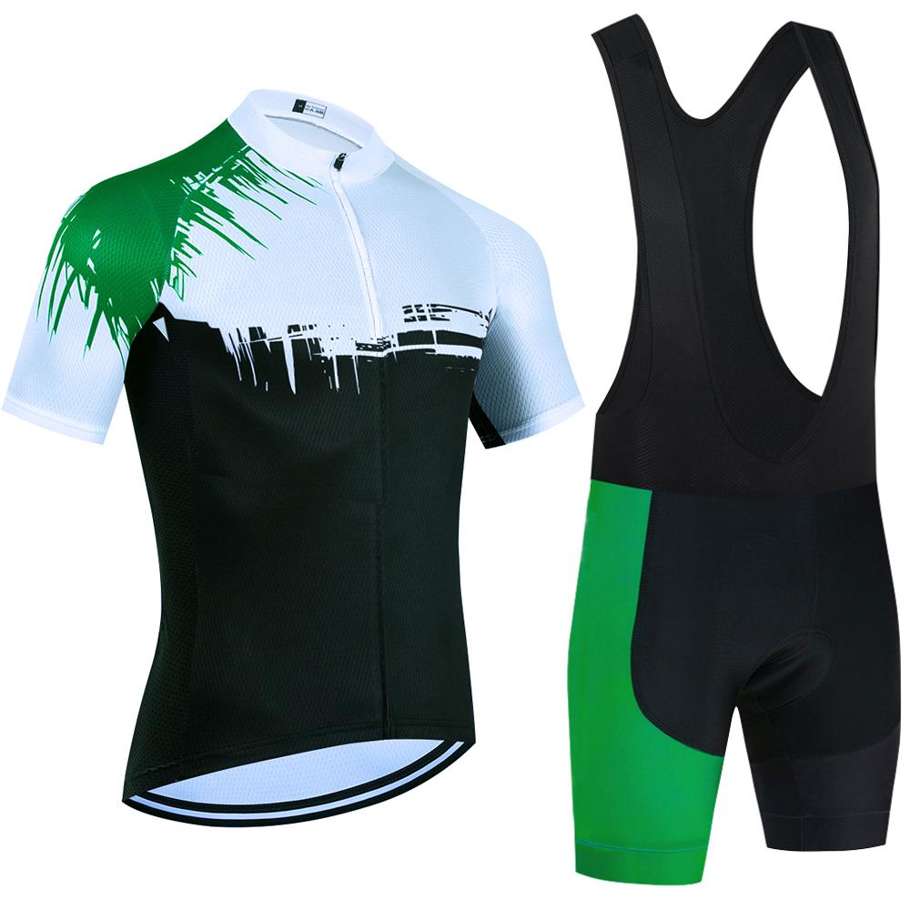 New Green Andalucia Cycling Jersey Men Women Bike Maillot Shorts Set Ropa Ciclismo MTB Summer Bicycle
