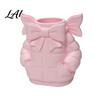 Unique Gift for Women Cute Bow Puffer Jacket Pen Holder 3D Printed Desktop Organizer Decorative Makeup Brush Storage Cup Cup Creative Container