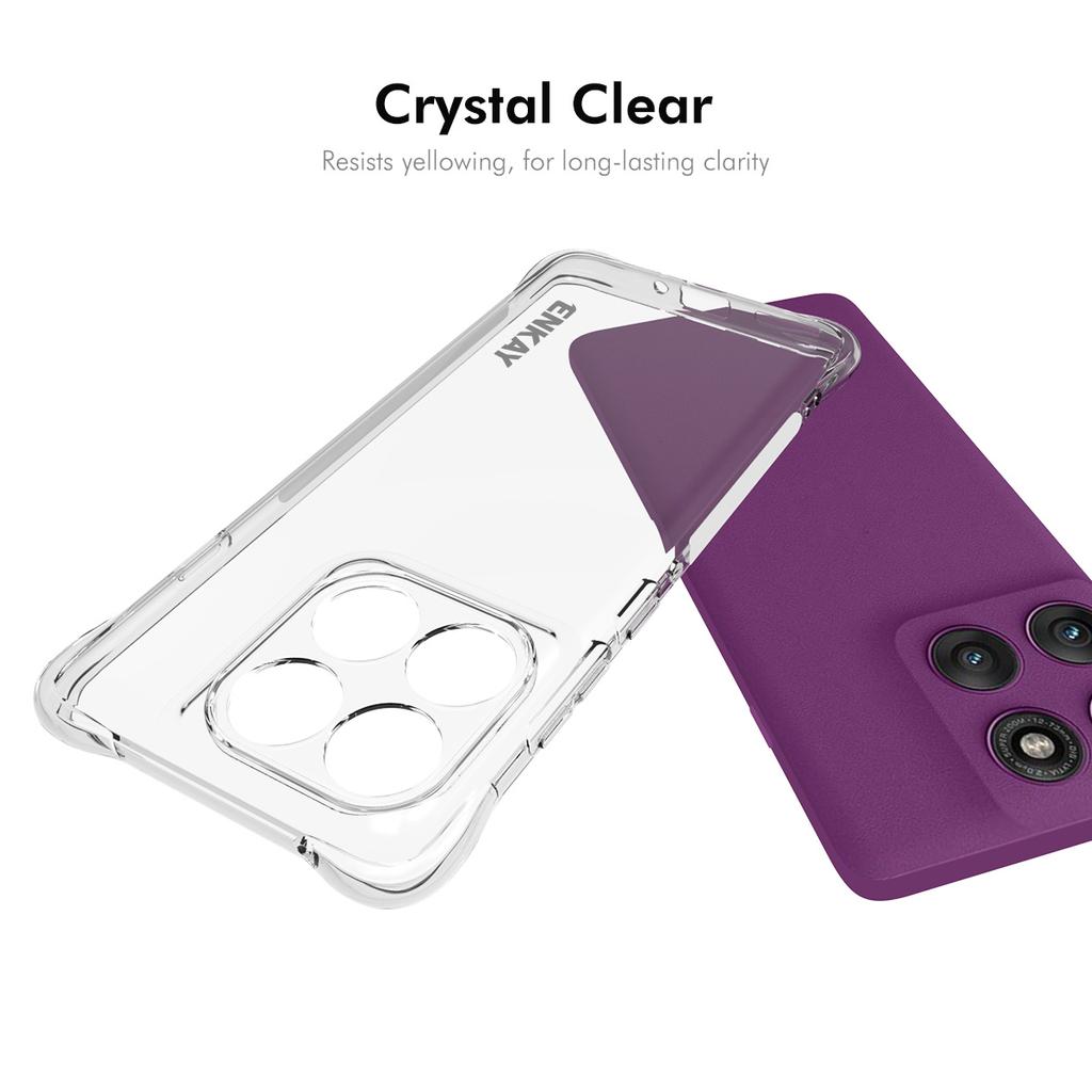 For Motorola Edge 60 Pro 5G Clear Phone Case ENKAY HAT PRINCE Shockproof Anti-slip TPU Cover