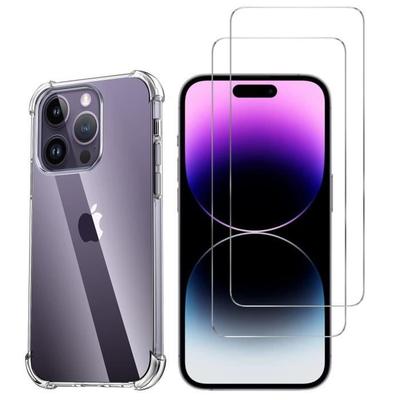Ударопрочный чехол для iPhone 15 PRO и 2 Защитных стекла для экрана Phonillico®