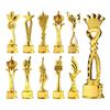 Golden Color Pentagram Trophy Crown Pentagram Medals Sports Meeting Ornament Children Award Prize