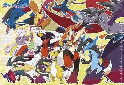 Пазл Beverly Takakurabe Mega Evolution Edition [Сделано в Японии] 100 деталей Pokémon - (26x38см) 100-064