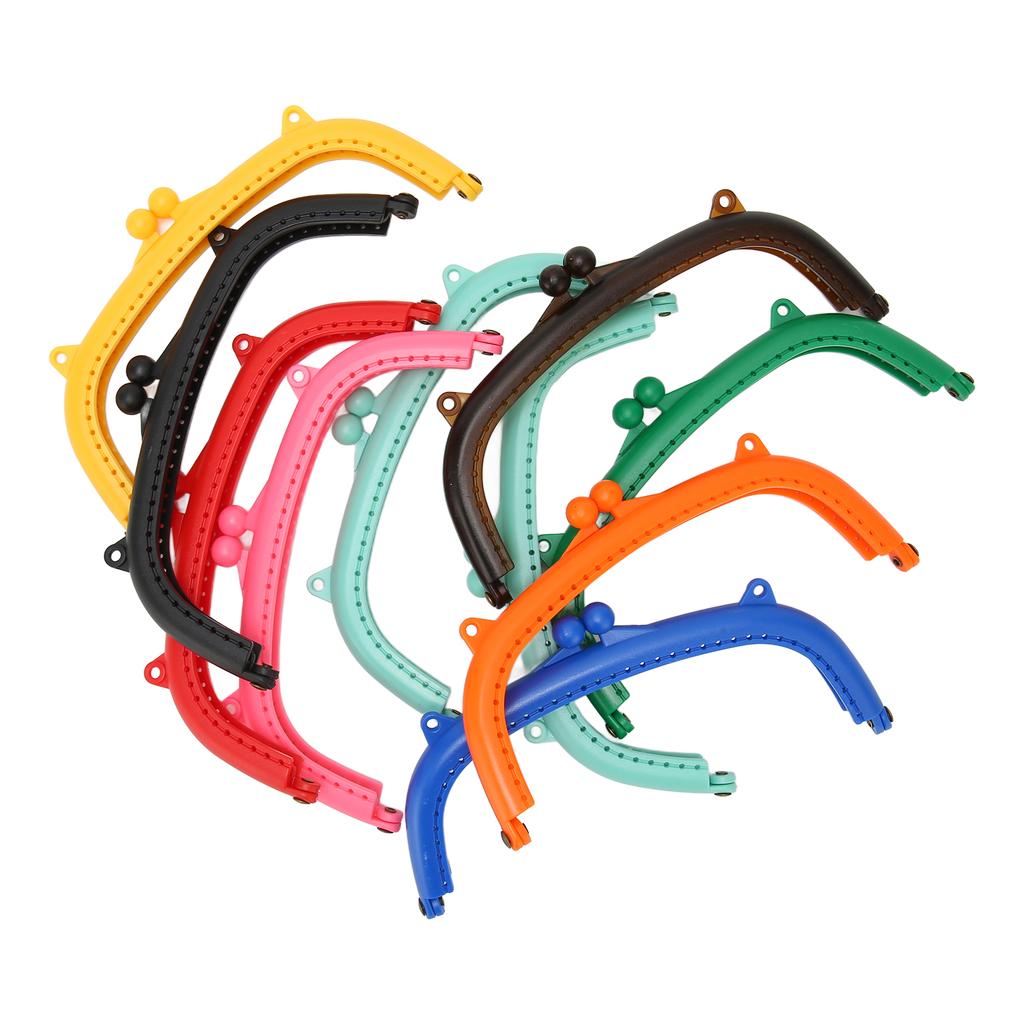 10 шт. Застежка для кошелька с двойными ушками в форме дуги, простая в установке пластиковая застежка для пакета с замком-поцелуем