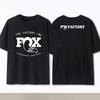 Летняя хлопковая commemorative футболка Fox Racing для кросс-кантри и горного велосипеда, оверсайз, высокое качество, модный топ с коротким рукавом и круглым вырезом для мужчин и женщин