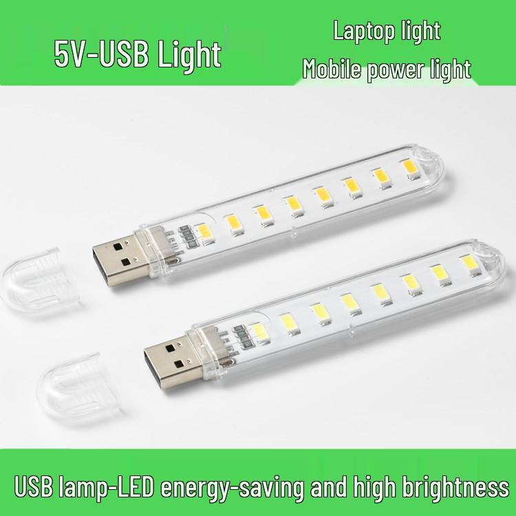 Мини USB ночник Xiaomi: Светодиодный будильник для общежития, портативный, защита глаз, энергосберегающая лампа.