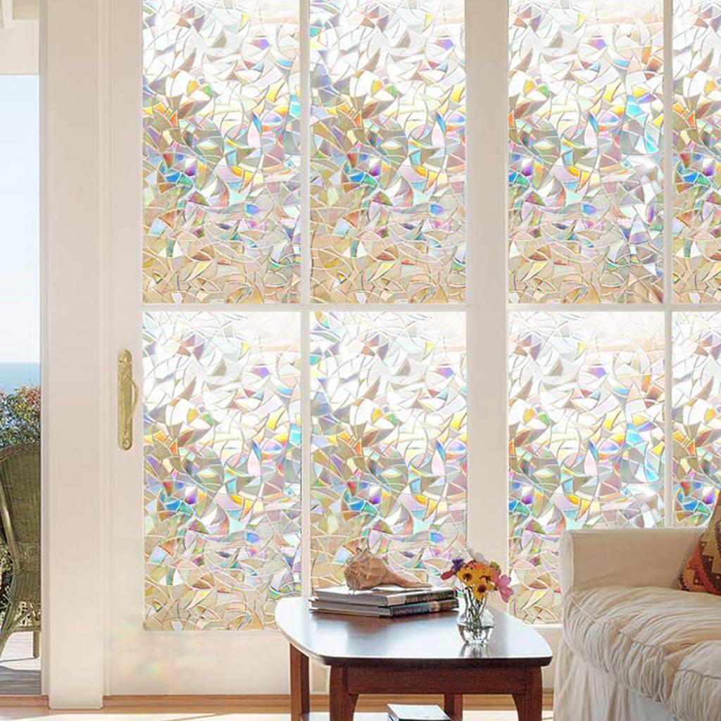 3D неклейкая оконная пленка, декоративная конфиденциальная статическая наклейка, оконные наклейки, стеклянная пленка