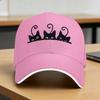 Black Cats Funny Cute Sun Baseball Cap  Summer Stylish Hip Hop Hats For UnisexTeens Kpop Rock Baseball Caps