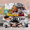 Dragon Ball Anime Flannel Blanket - Soft Warm Perfect for Sofa, Bedding Camping Travel Office Home Decor 