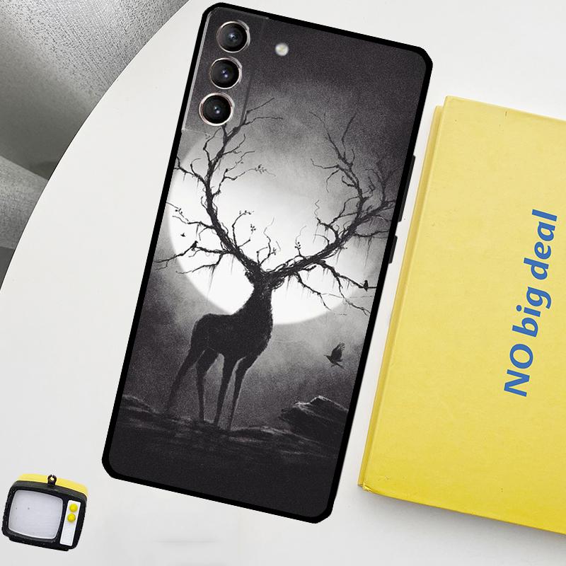 Чехол Deer Funda для Samsung Galaxy S22 Ultra S23 FE S9 S10 Note 10 Plus Note 20 Ultra S20 S21 FE