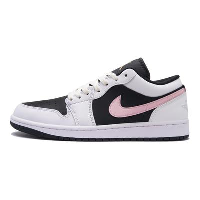 Air Jordan 1 Нескользящие Устойчивые к истиранию Низкие Винтажные Баскетбольные Кроссовки Унисекс Черно-Розовые 553558-172(Команда734-)