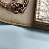 [Pre-Owned] Millie Large Rose Gold Coated Canvas Monogram Crossbody Clutch Shoulder Bag - Very Good #U3V97E