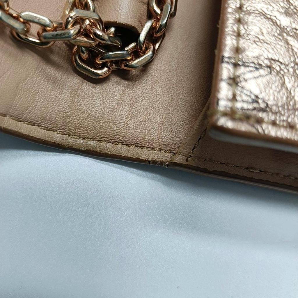 [Pre-Owned] Millie Large Rose Gold Coated Canvas Monogram Crossbody Clutch Shoulder Bag - Very Good #U3V97E