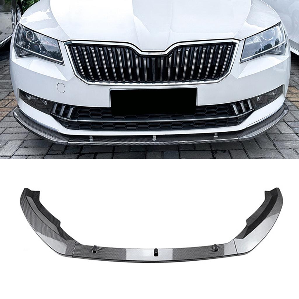 Передний Сплиттер Губы Спойлера Бампера Для Skoda Superb B8 2016-2018 Защита Переднего Бампера Нижняя Лопасть Разделитель Стайлинг Автомобиля