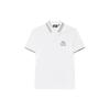 Letter Fashion Casual Short Sleeve Polo Shirt Men Polo Shirts White F11M418105F-WT