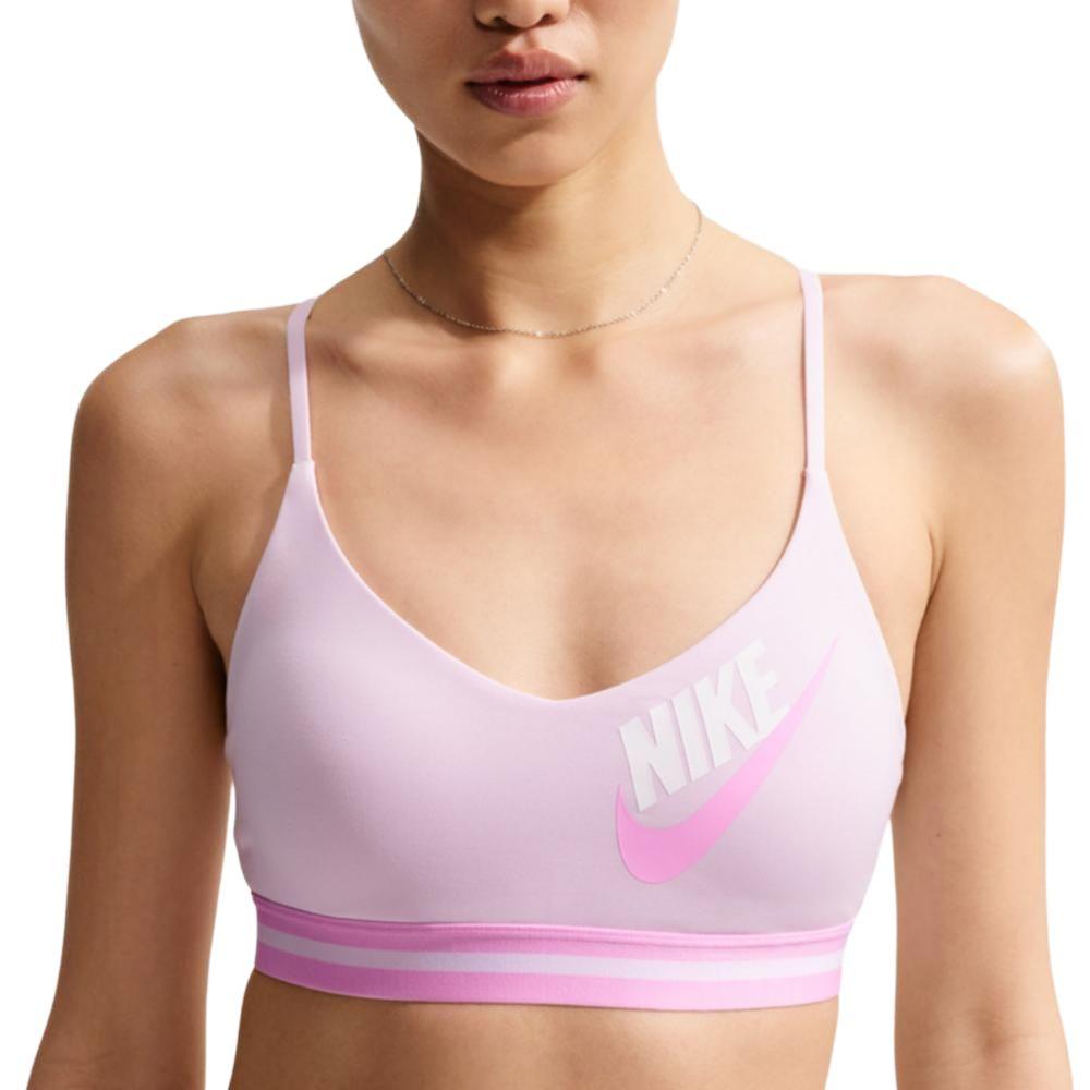 Nike Indy As W Nk Ls Логотип Бюстгальтер Мягкий Удобный Принт с Буквами Спортивный Бюстгальтер Женское нижнее белье IM9923-583