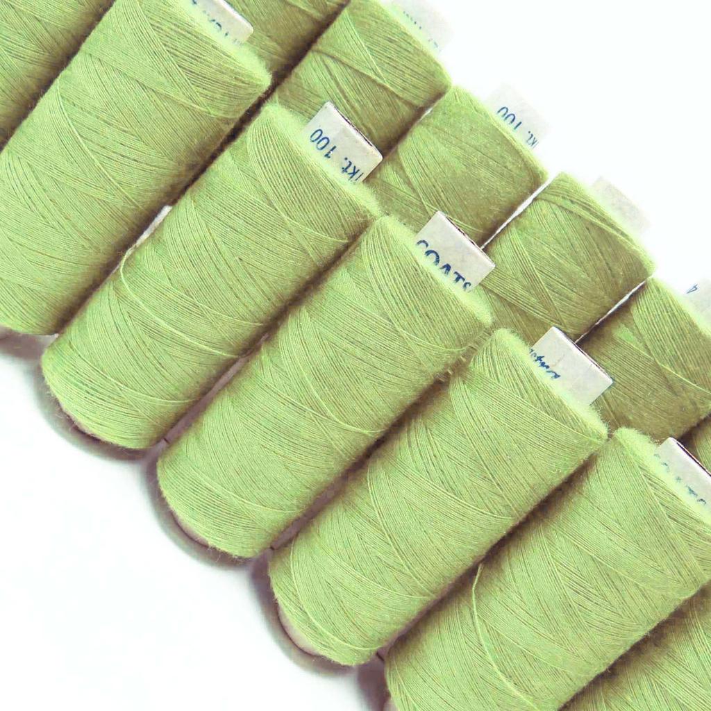 Зеленая ручная машина 20 шт. Оптовая продажа полиэфирной нити для квилтинга