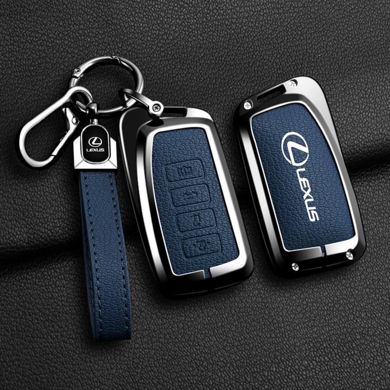 Vintage Leather Car Key Case Full Cover Shell Keychain Accessories For Lexus NX GX LX GS RX IS ES RC 200 250 350 LS 450H 300H XM6