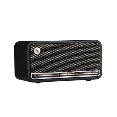 Портативная беспроводная Bluetooth-колонка Edifier MP230, MDF, Дерево, Маленькая, Настольная, 9 часов музыки, Ретро-черная, "Победитель VGP2023", Перезаряжаемая, Type-C/TF