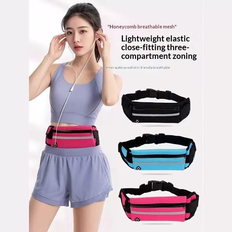 1Pc Waterproof Sports Waist Bag, Dedicated Close-Fitting Waist Pack For Running And Cycling, Multifunctional Portable