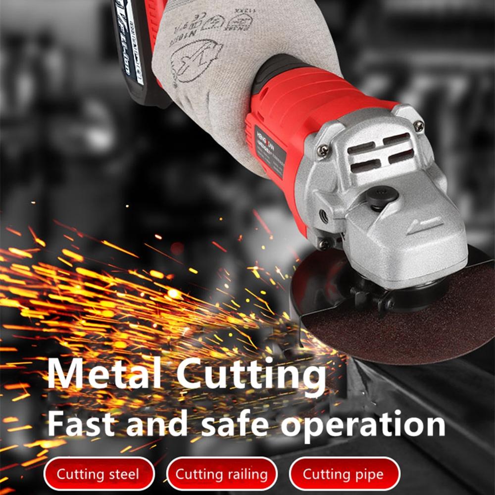 Угловая шлифовальная машина 125 мм, 21 В, аккумуляторная, бесщеточная электрическая угловая шлифовальная машина