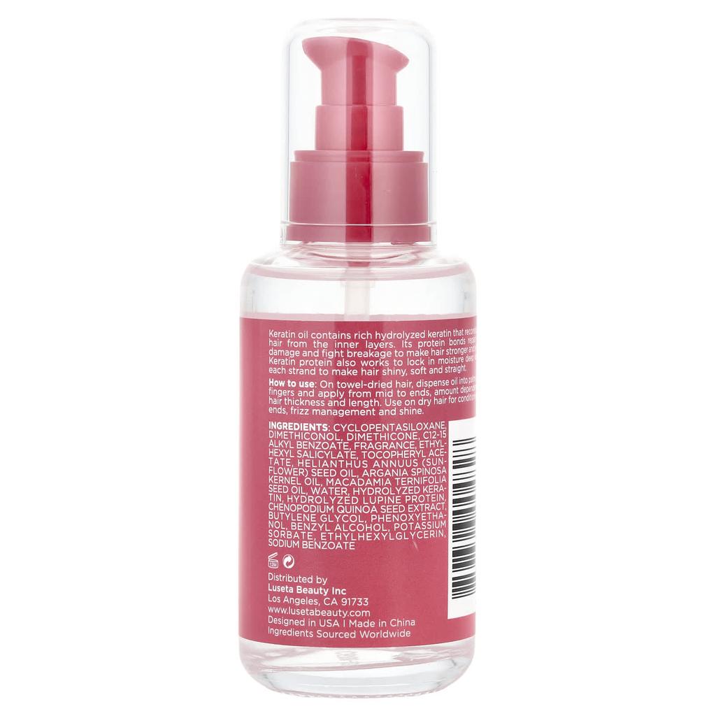 Keratin Oil, Weightless Smoothing Hair Repair Serum, 100Ml (3.38Fl Oz)