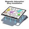 For iPad Air 13 (2025)/(2024) Case Magnetic Clasp Stand Folio PU Leather Tablet Cover Auto Wake/Sleep