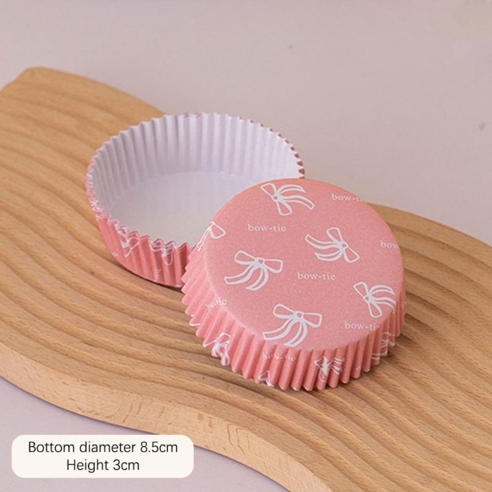 100Pcs Oil-proof Cake Base Trays Disposable Baking Cups Cupcake Liners  for Birthday Party Decor