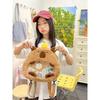2025 New Plush Capybara Backpack Cute Versatile Hair Bag Female Cartoon Student Small Backpack