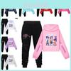 Kpop Demon Hunters Girls Cotton Casual Set With Long Sleeve Hoodie And Pants For Ages 110-170cm