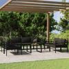 Day and Night - Day and Night Garden Furniture Set 8 Pieces and Anthracite Gray Aluminum Cushions