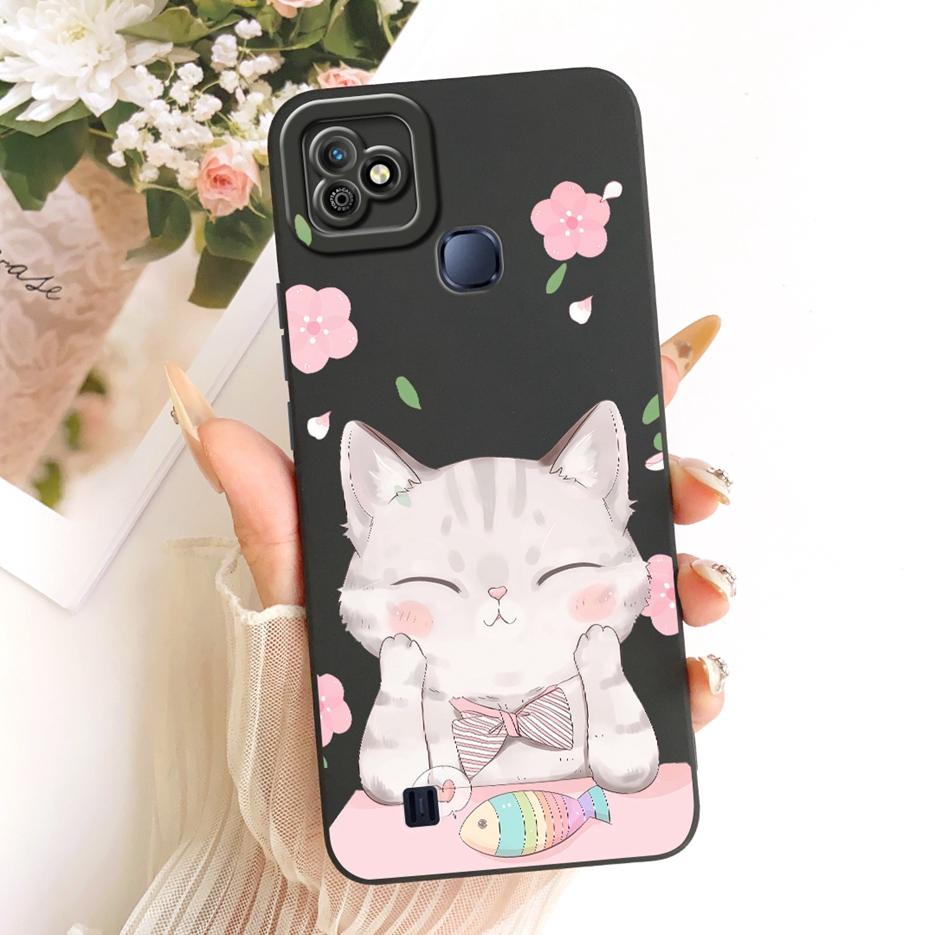 Чехол для Infinix Smart HD 2021 X612B X612 Милый Кот Утка Мультяшная Обложка 6.1'' Мягкий ТПУ Чехол для Телефона Для Infinix Smart HD 2021 Оболочка