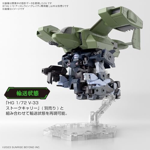 HG Кёкай Сэнки Гокуко но Соуки Аарон Рино (Эксклюзивная машина Грейди) Пластиковая модель с цветовой кодировкой в масштабе 1/72